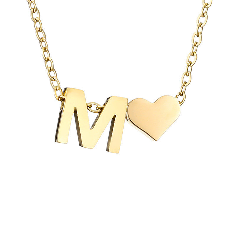 Letter Gold Necklace