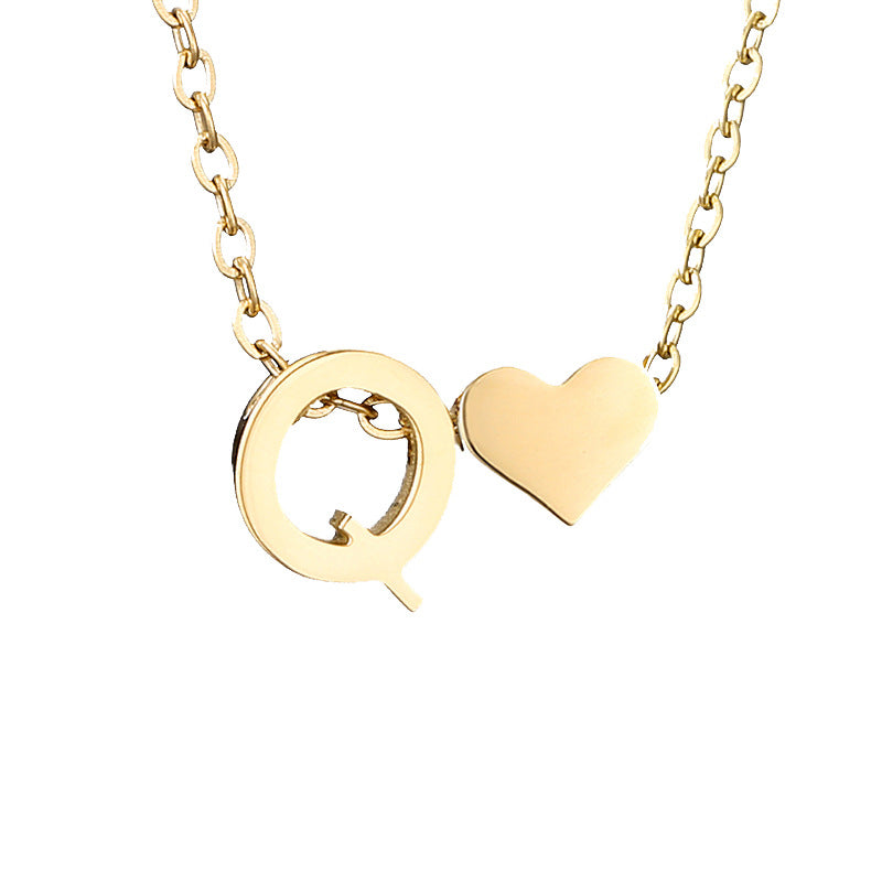 Letter Gold Necklace