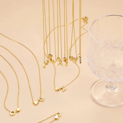 Letter Gold Necklace