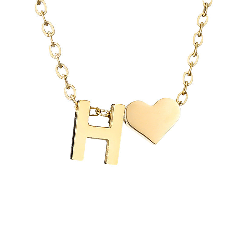 Letter Gold Necklace