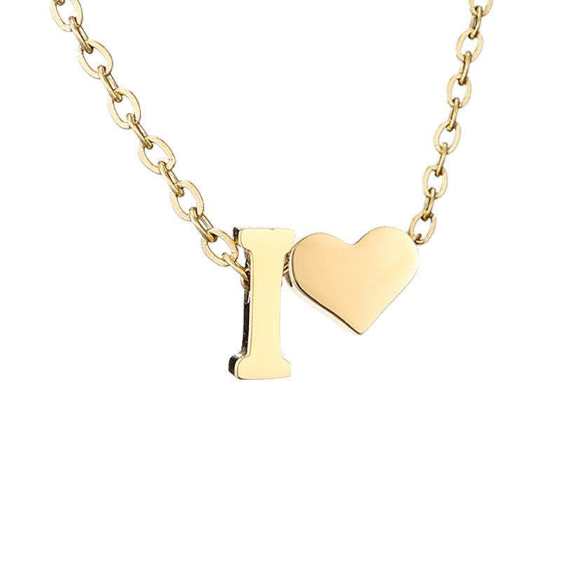 Letter Gold Necklace