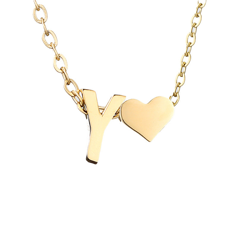 Letter Gold Necklace