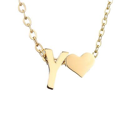 Letter Gold Necklace