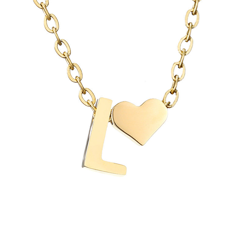 Letter Gold Necklace