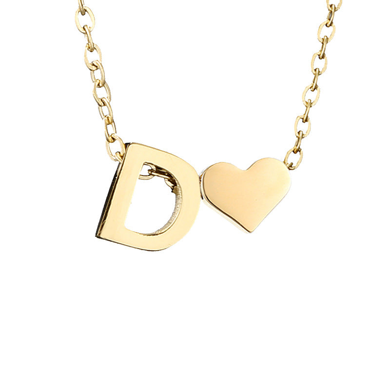 Letter Gold Necklace