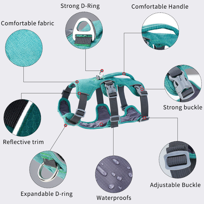 No-Escape Reflective Dog Harness