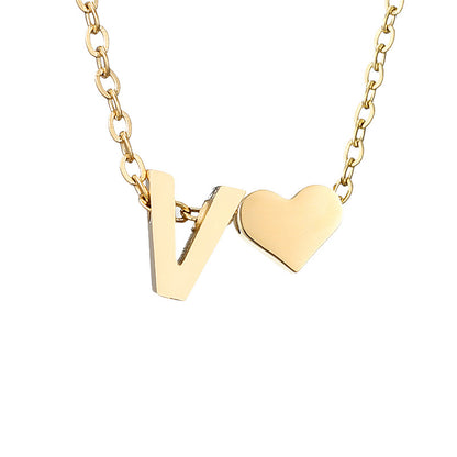 Letter Gold Necklace