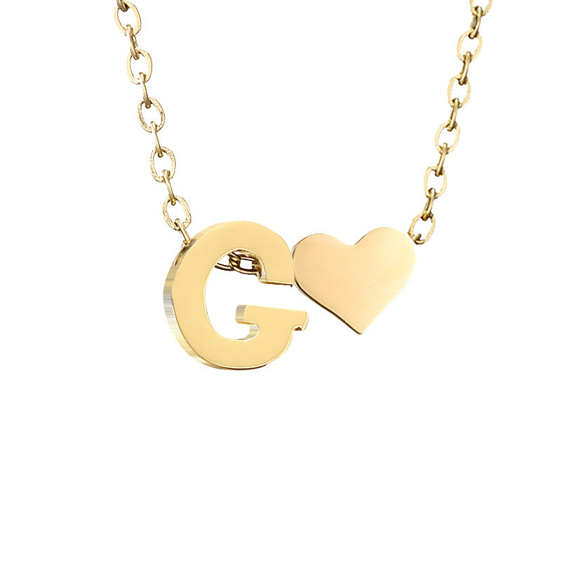 Letter Gold Necklace