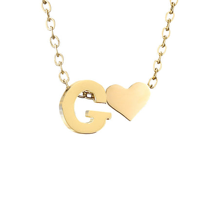 Letter Gold Necklace