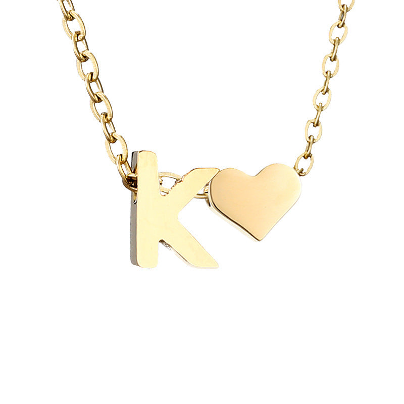 Letter Gold Necklace
