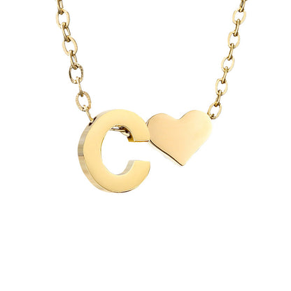 Letter Gold Necklace