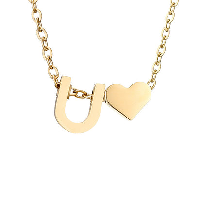 Letter Gold Necklace