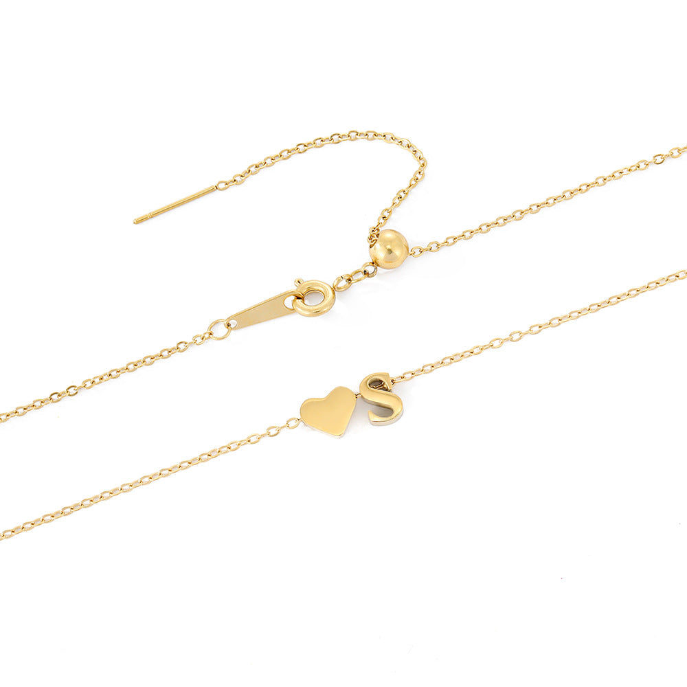 Letter Gold Necklace